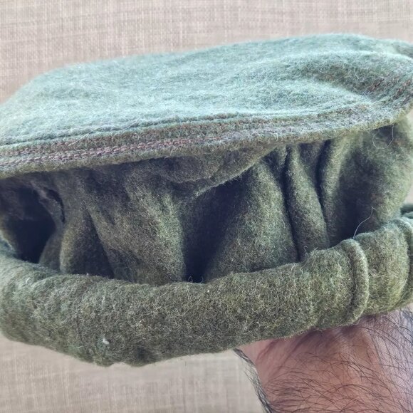 Chitral Hat Hanmade Green Wool Warm Round Men Hat Traditional Toppi Cap - Picture 11 of 11